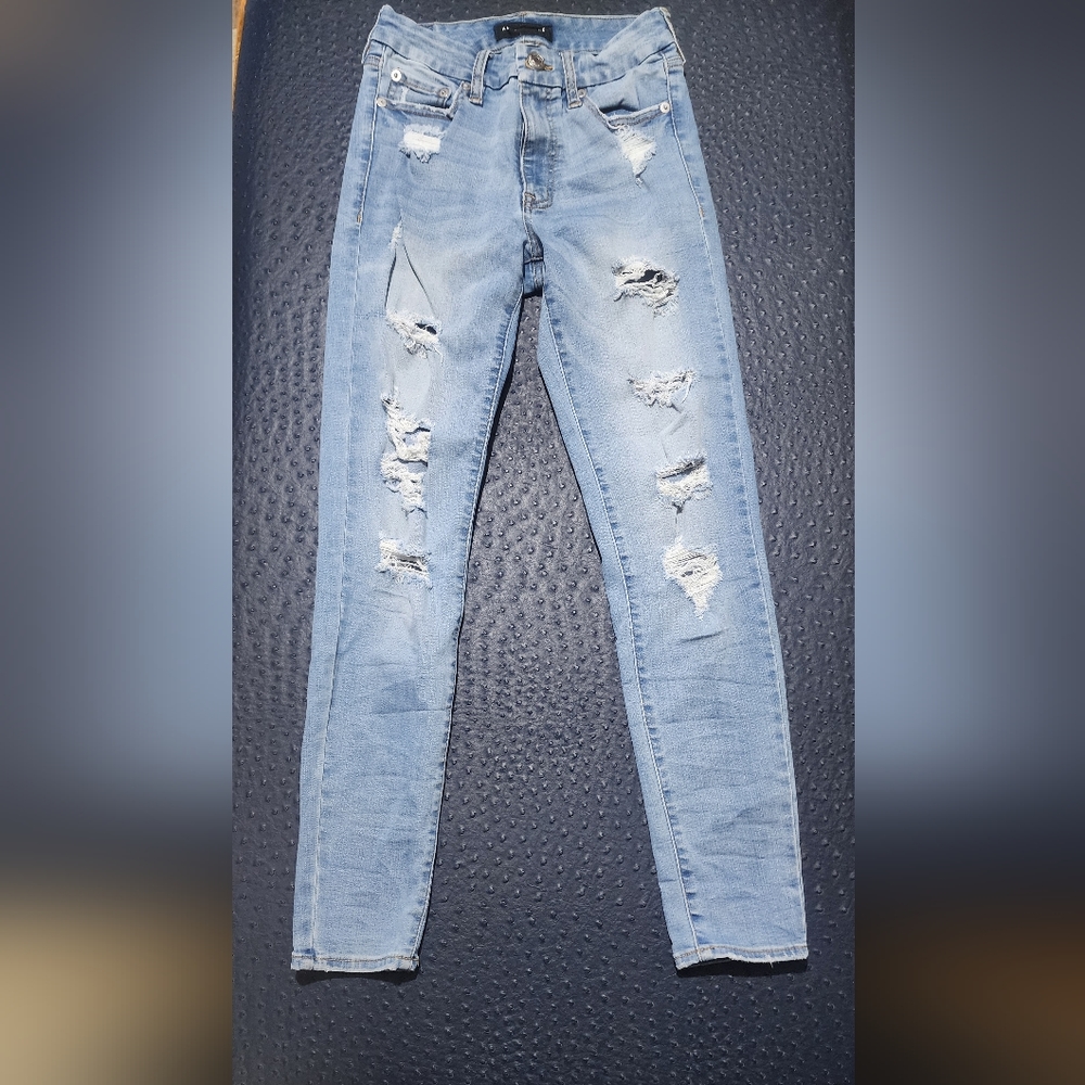 Aeropostale Sze 2 Ripped Denim Jeggings